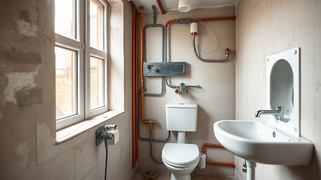 Bathroom Plumbing and Electrics in Raynes Park